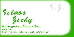 vilmos zichy business card